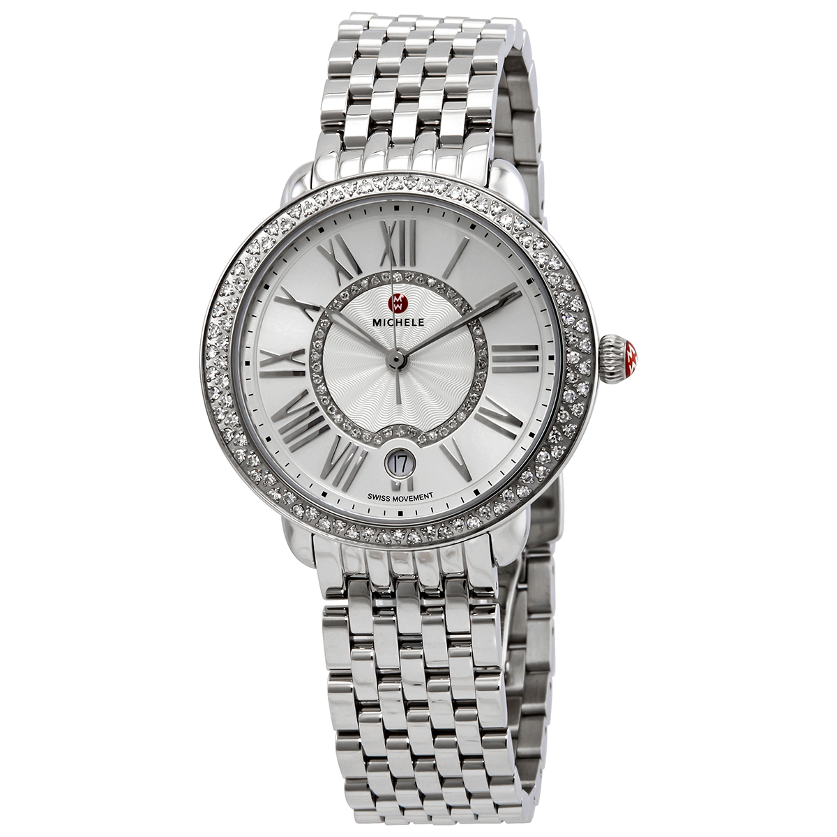 michele serein white sunray dial diamond ladies watch mww21b000143 michele serein white sunray dial diamond ladies watch mww21b000143
