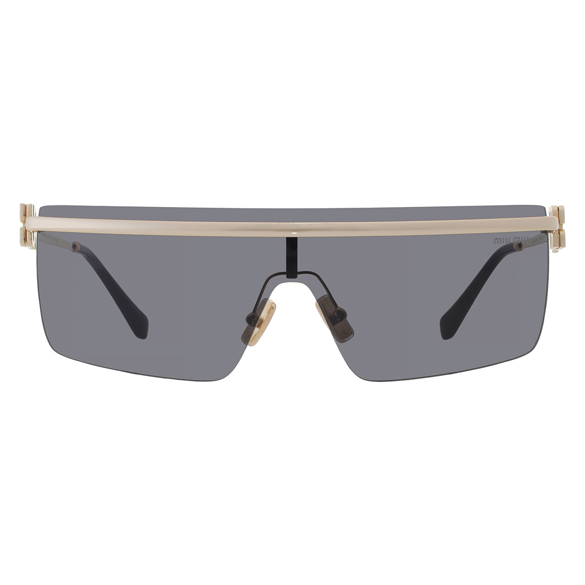 miu miu dark grey shield ladies sunglasses mu 50zs 5ak5s0 142 miu miu dark grey shield ladies sunglasses mu 50zs 5ak5s0 142