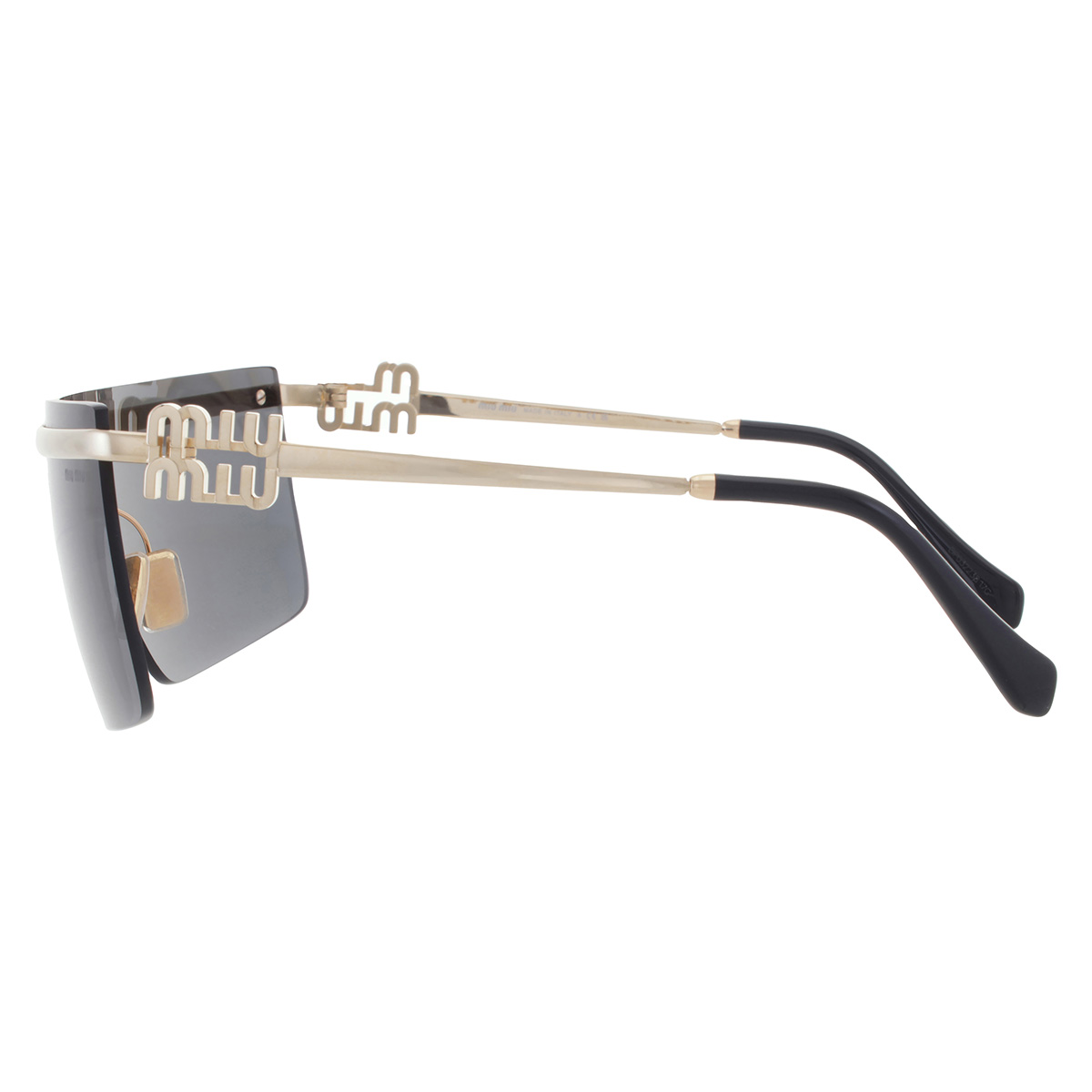 miu miu dark grey shield ladies sunglasses mu 50zs 5ak5s0 142 miu miu dark grey shield ladies sunglasses mu 50zs 5ak5s0 142