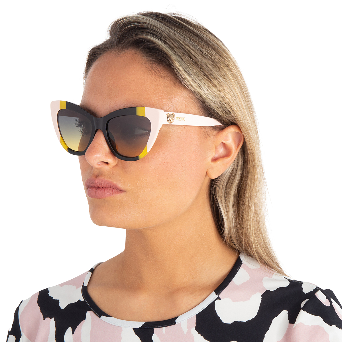 moschino grey shaded green cat eye ladies sunglasses mos122/s 071c/je 53 moschino grey shaded green cat eye ladies sunglasses mos122/s 071c/je 53