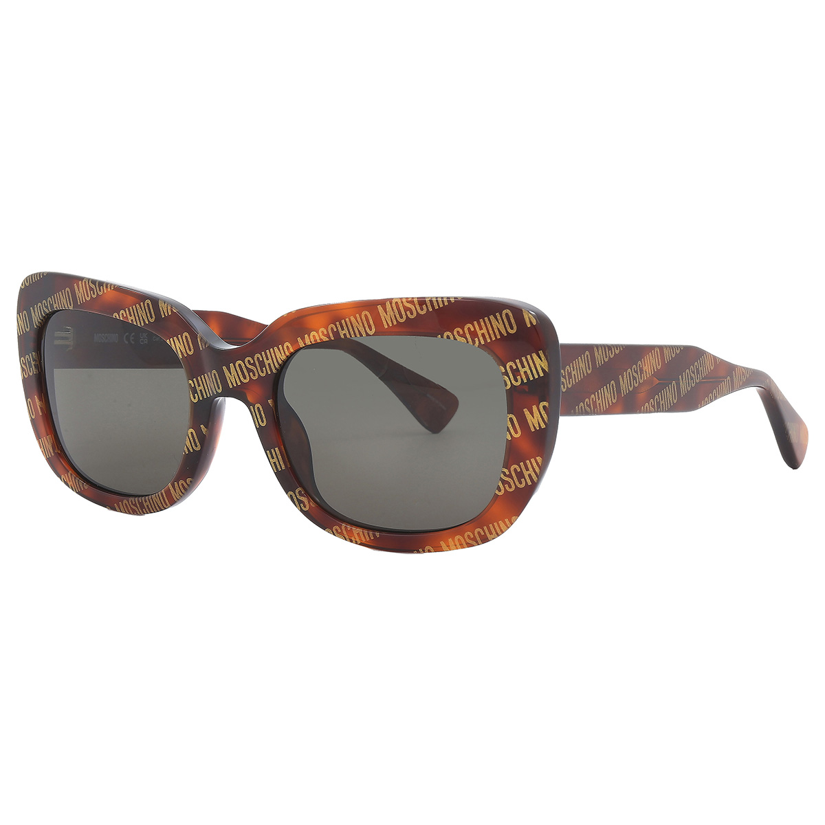 moschino grey square ladies sunglasses mos132/s 02vm/ir 53 moschino grey square ladies sunglasses mos132/s 02vm/ir 53