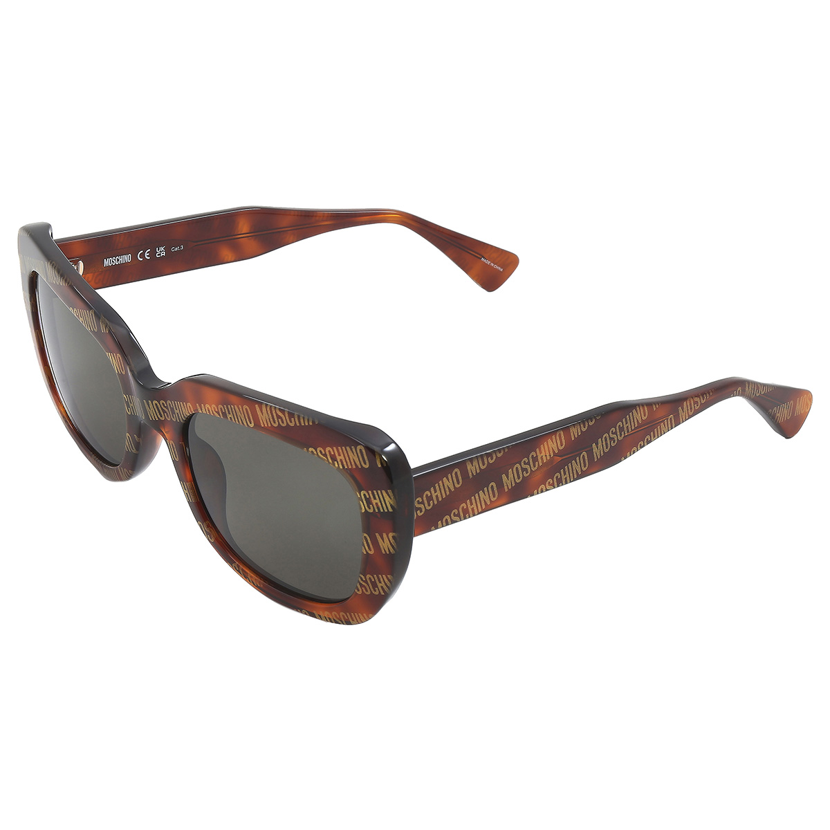 moschino grey square ladies sunglasses mos132/s 02vm/ir 53 moschino grey square ladies sunglasses mos132/s 02vm/ir 53