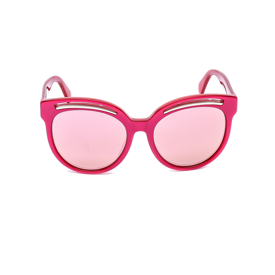 moschino pink round ladies sunglasses mos043/f/s 0mu1/vq 56 moschino pink round ladies sunglasses mos043/f/s 0mu1/vq 56