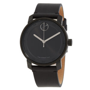 movado bold access quartz black dial men's watch 3600918