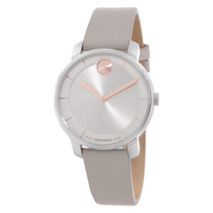 movado bold access quartz grey dial ladies watch 3601071