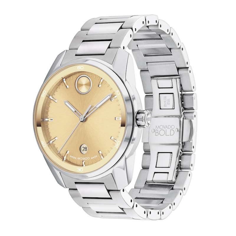 movado bold quartz gold tone dial men's watch 3601203 movado bold quartz gold tone dial men's watch 3601203