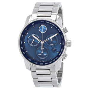 movado bold verso quartz blue dial men's watch 3600865
