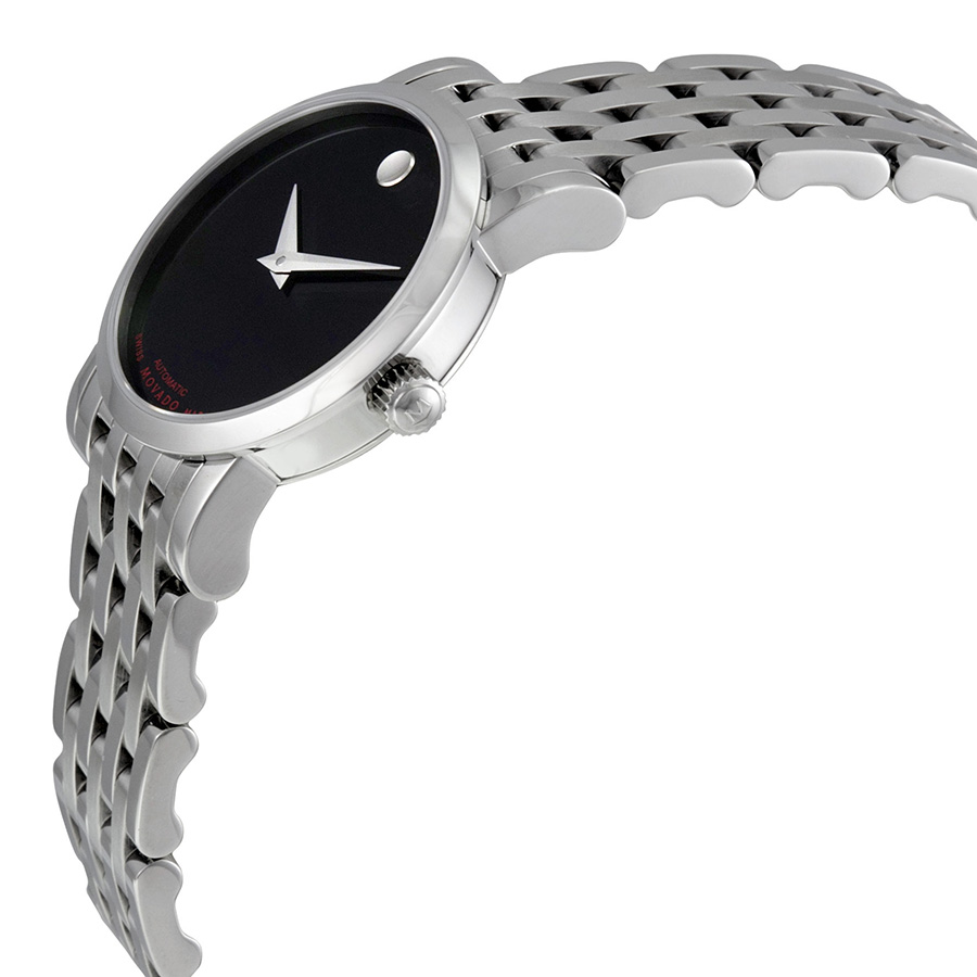 movado red label black dial stainless steel ladies watch 0606107 movado red label black dial stainless steel ladies watch 0606107