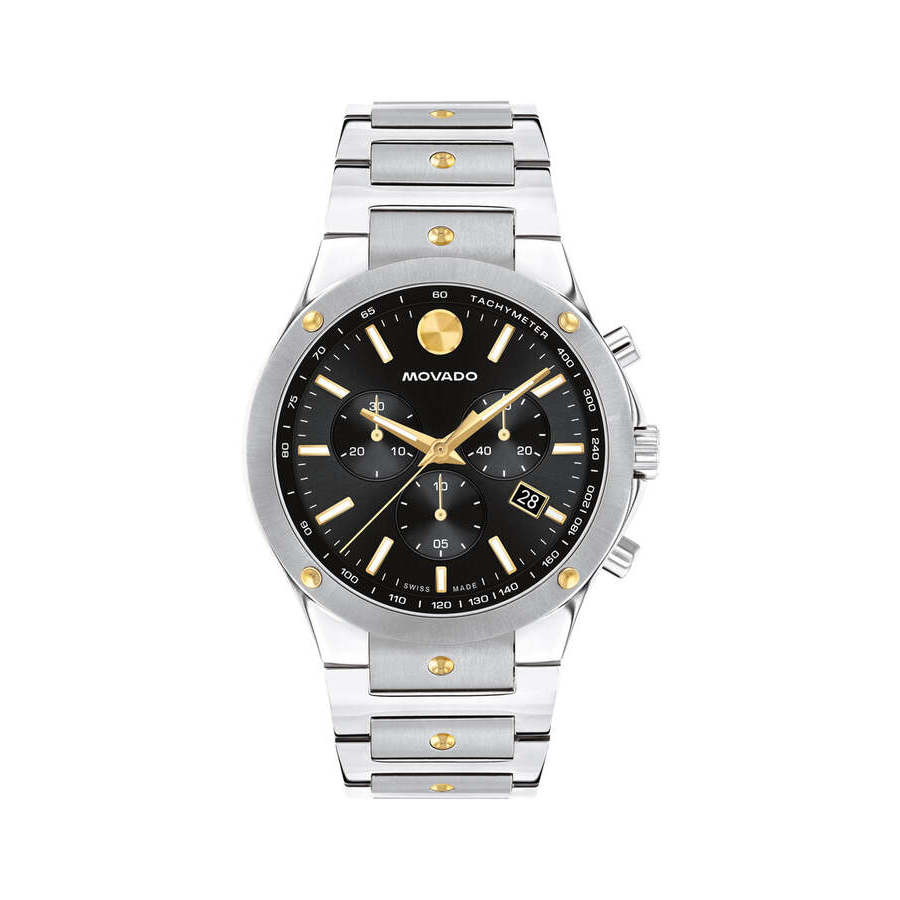 movado se chronograph quartz black dial men's watch 0607972 movado se chronograph quartz black dial men's watch 0607972