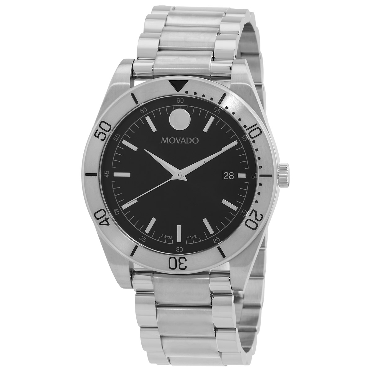 movado sport quartz black dial men's watch 607990 movado sport quartz black dial men's watch 607990