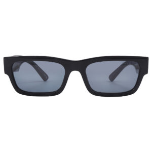 prada open box prada grey rectangular men's sunglasses pr a03s 16k07t