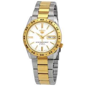seiko open box seiko automatic white dial two tone ladies watch snke04