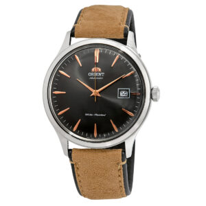 orient bambino version 4 automatic grey dial men's watch fac08003a0