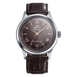 orient classic automatic brown dial men's watch ra bb0004y30b