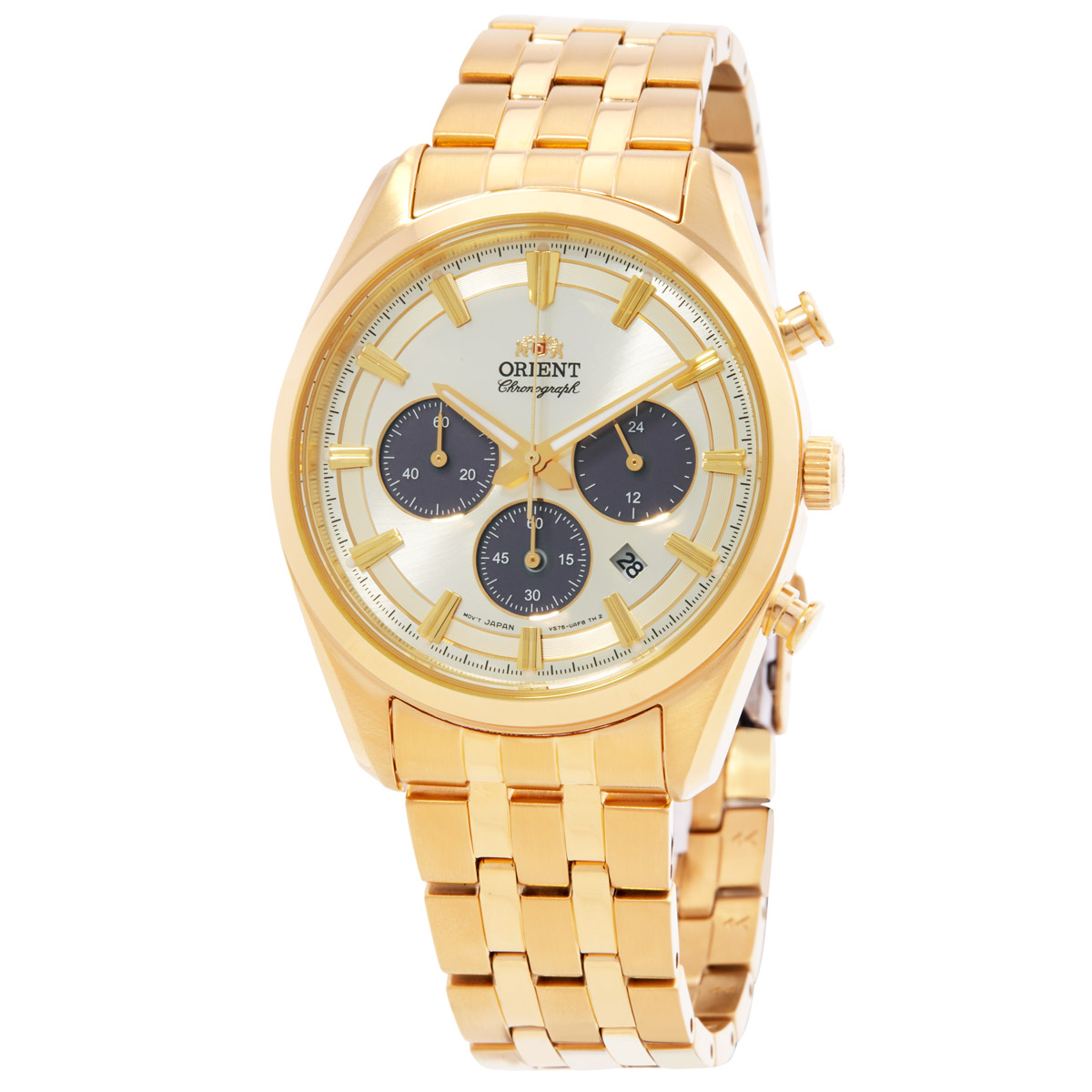 orient contemporary chronograph champagne dial men's watch ra tx0301g orient contemporary chronograph champagne dial men's watch ra tx0301g