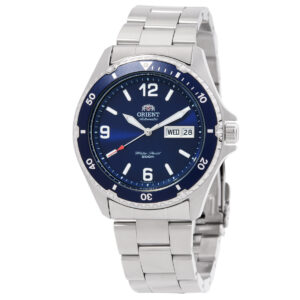 orient mako ii automatic blue dial men's watch taa02002d