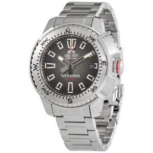 orient m force automatic black dial men's watch ra ac0n01b10b