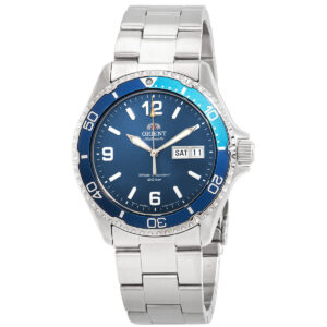 orient sports automatic blue dial men's watch ra aa0818l19b