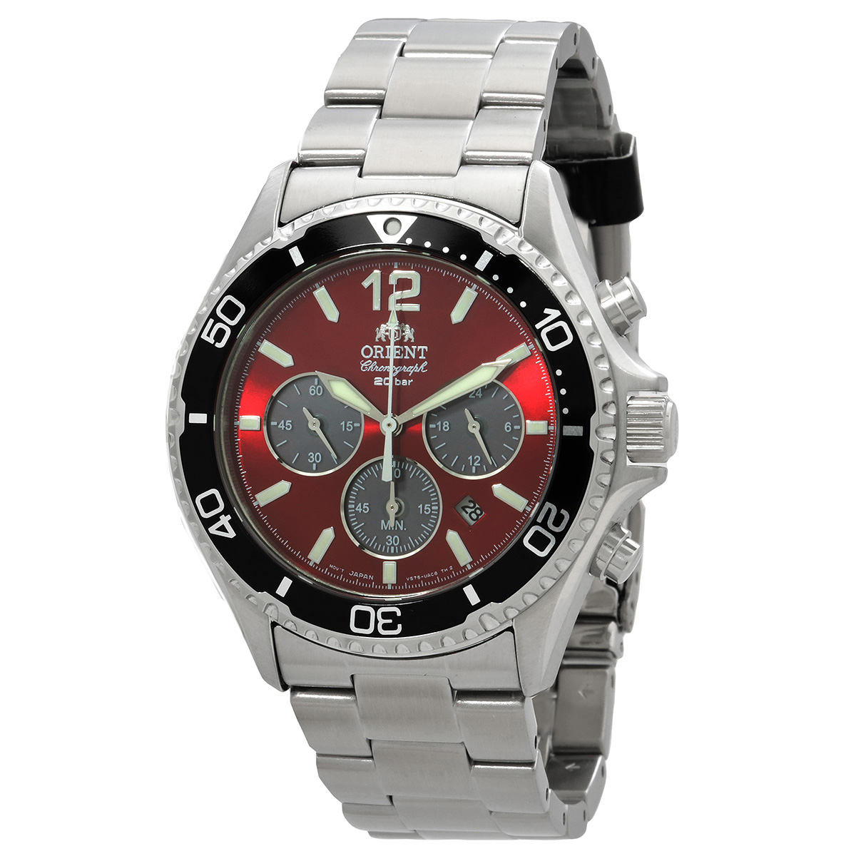 orient sports solar powered chronograph red dial men's watch ratx0207r10b orient sports solar powered chronograph red dial men's watch ratx0207r10b