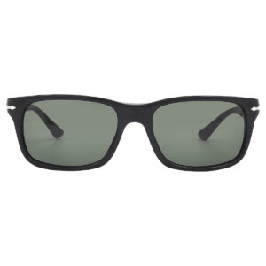 persol green rectangular men's sunglasses po3048s 95/31 58