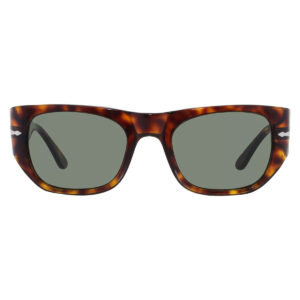 persol green square ladies sunglasses po3308s 24/31 51
