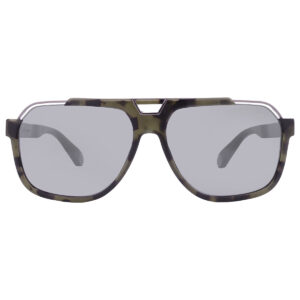 philipp plein grey navigator men's sunglasses spp046m 92ix 61
