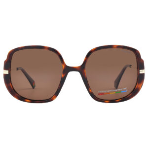 polaroid bronze butterfly ladies sunglasses pld 6181/s 0086/sp 53