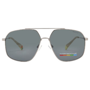 polaroid polarized grey cat eye ladies sunglasses pld 6148/s/x 06lb/m9 58