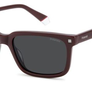 polaroid polarized grey rectangular men's sunglasses pld 4174/s/x 0lhf/m9 55