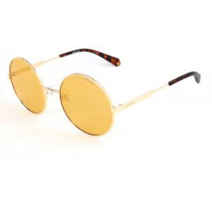 polaroid yellow round ladies sunglasses pld 4052/s 0l7q/he 55