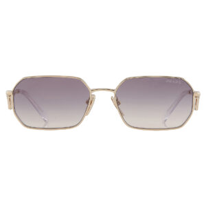 prada blue gradient mirror silver geometric ladies sunglasses pr a51s zvn30c 58