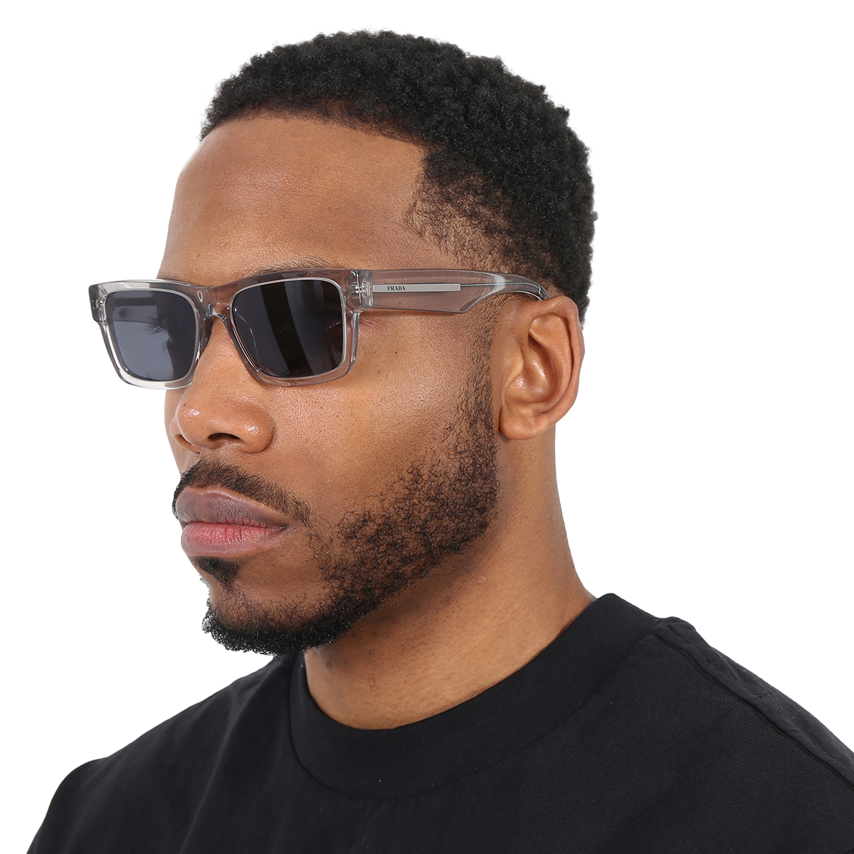 prada blue rectangular men's sunglasses pr 25zs u430a9 56 prada blue rectangular men's sunglasses pr 25zs u430a9 56