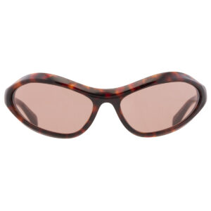 prada brown irregular ladies sunglasses pr a20s 17n10d 61