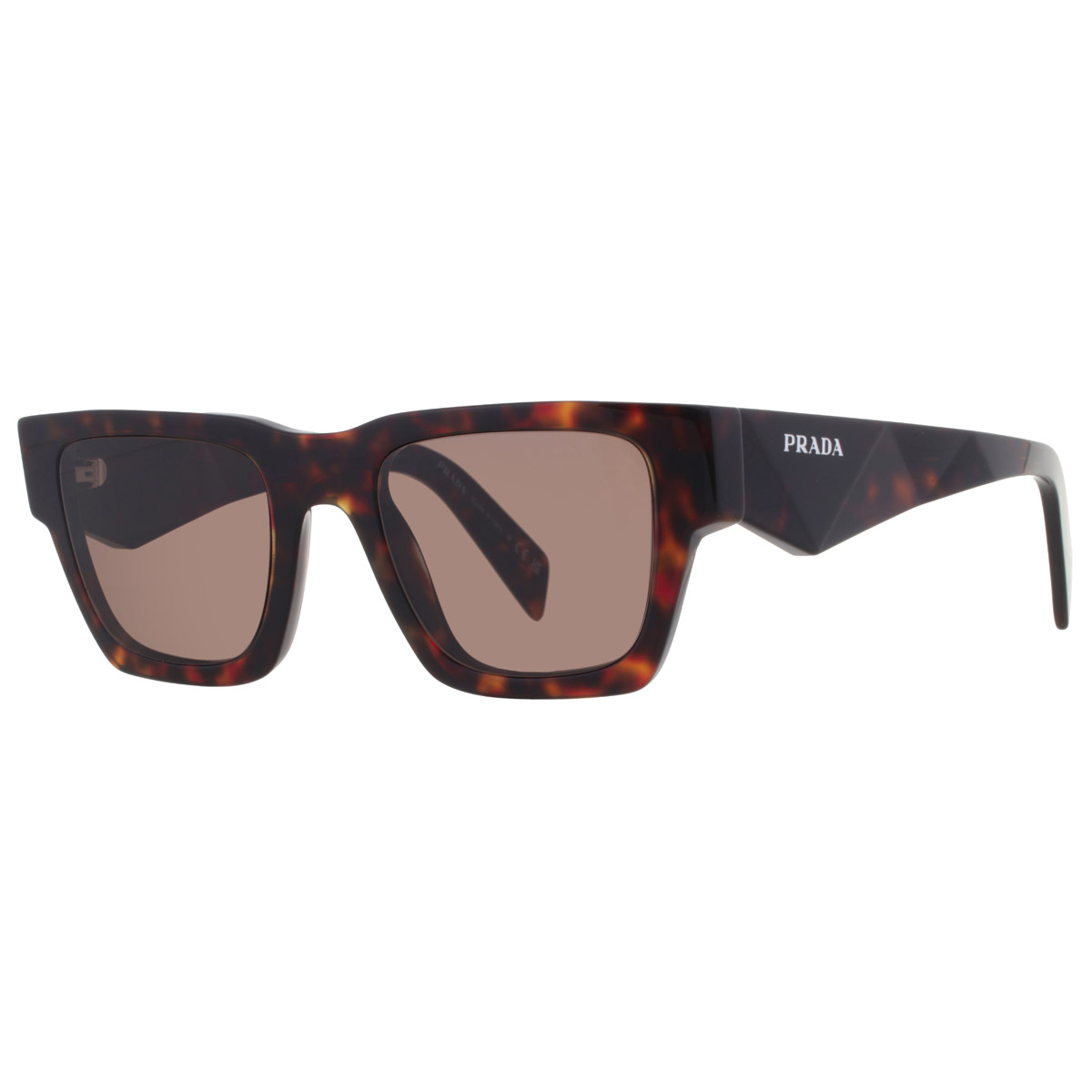 prada brown square men's sunglasses pr a06s 17n06b 50 prada brown square men's sunglasses pr a06s 17n06b 50