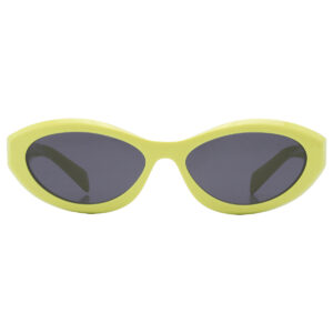 prada dark gray oval ladies sunglasses pr 26zs 13l08z 55