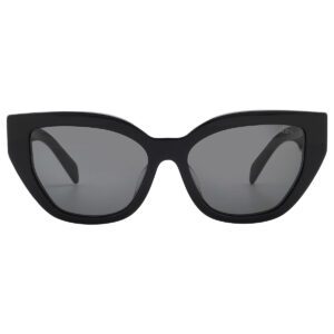 prada dark grey butterfly ladies sunglasses pr a09sf 1ab5s0 55
