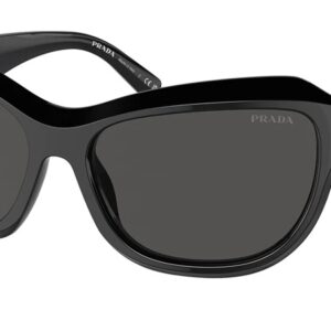 prada dark grey butterfly ladies sunglasses pr a27s 16k5s0 62