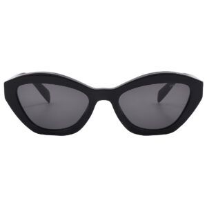 prada dark grey cat eye ladies sunglasses pr a02s 16k08z