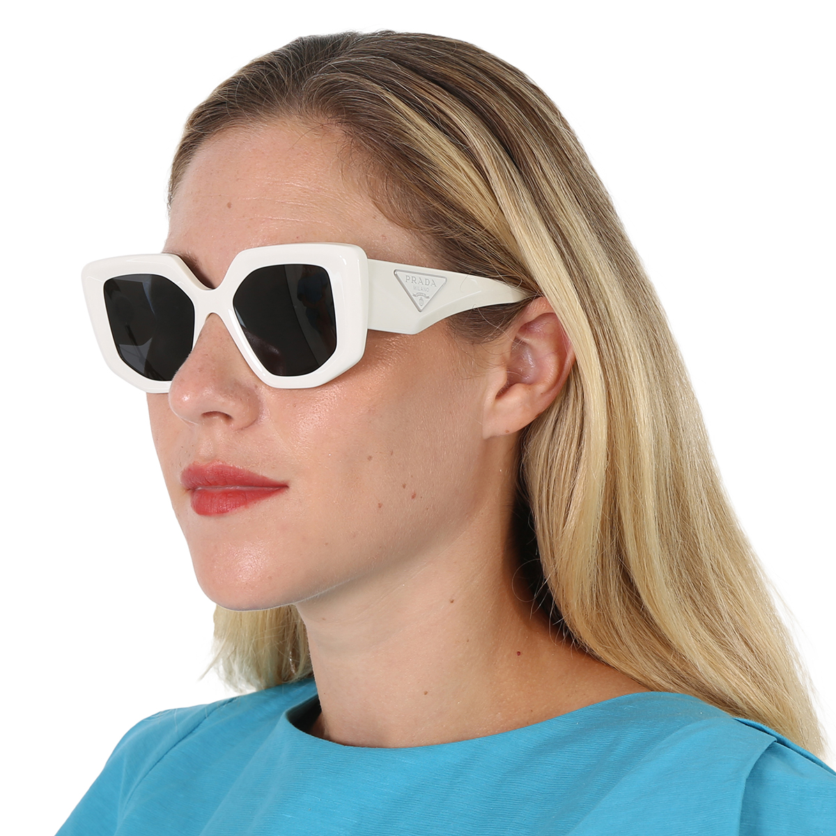 prada dark grey irregular ladies sunglasses pr 14zs 1425s0 50 prada dark grey irregular ladies sunglasses pr 14zs 1425s0 50