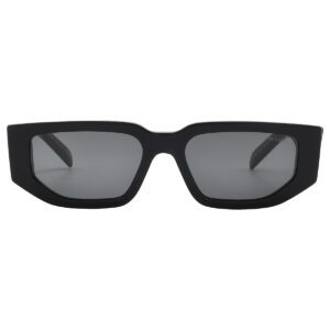 prada dark grey rectangular men's sunglasses pr 09zs 1ab5s0 54
