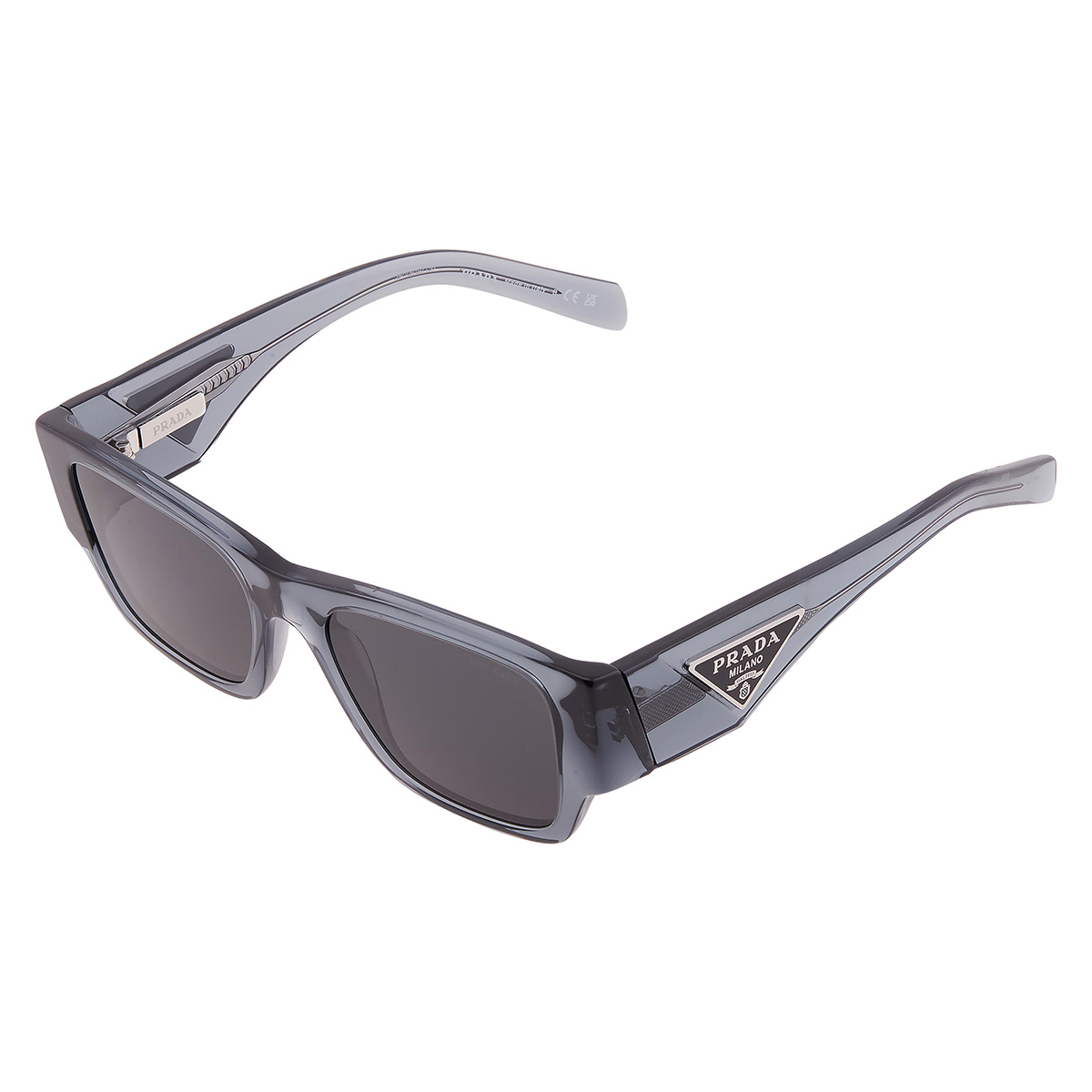 prada dark grey square men's sunglasses pr 10zs 17t08z 54 prada dark grey square men's sunglasses pr 10zs 17t08z 54