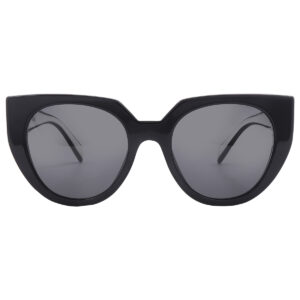prada grey cat eye ladies sunglasses pr 14ws 09q5s0 52
