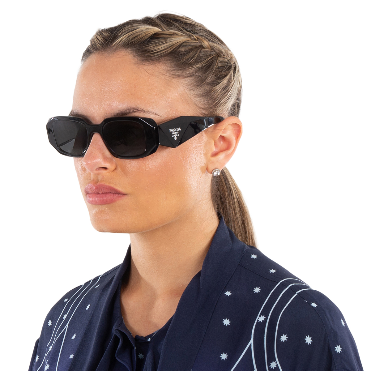 prada grey rectangular ladies sunglasses pr 17ws 1ab5s0 49 prada grey rectangular ladies sunglasses pr 17ws 1ab5s0 49