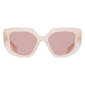 prada light brown irregular ladies sunglasses pr 14zs 19r10d 50