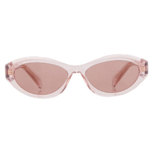 prada light brown ladies sunglasses pr 26zs 19q10d 55