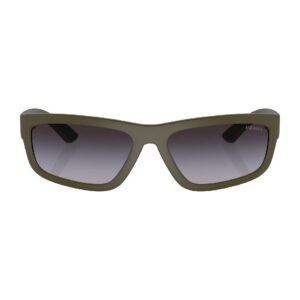 prada linea rossa grey gradient rectangular men's sunglasses ps 05zs 15x09u 59