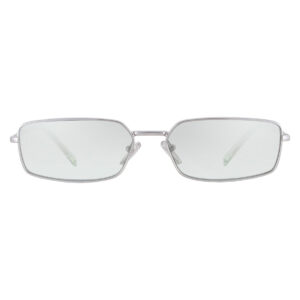 prada silver grey mirror rectangular ladies sunglasses pr a60s 1bc80g 59