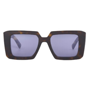 prada violet mirrored internal silver square ladies sunglasses pr 23ys 2au05q 51