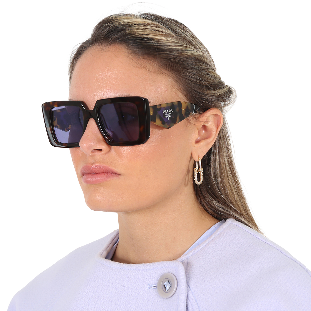 prada violet mirrored internal silver square ladies sunglasses pr 23ys 2au05q 51 prada violet mirrored internal silver square ladies sunglasses pr 23ys 2au05q 51