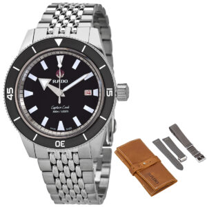 rado captain cook automatic grey dial men's watch r32105103